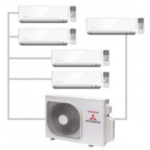 Мульти-сплит система на пять комнат до 120 m²