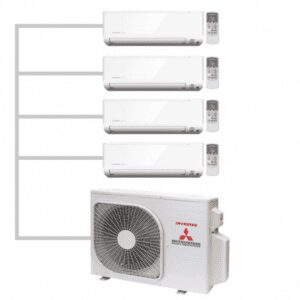 Мульти-сплит система на четыре комнаты до 90 m²